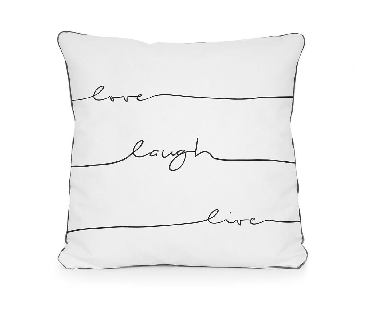 Cojin Live Laugh Love