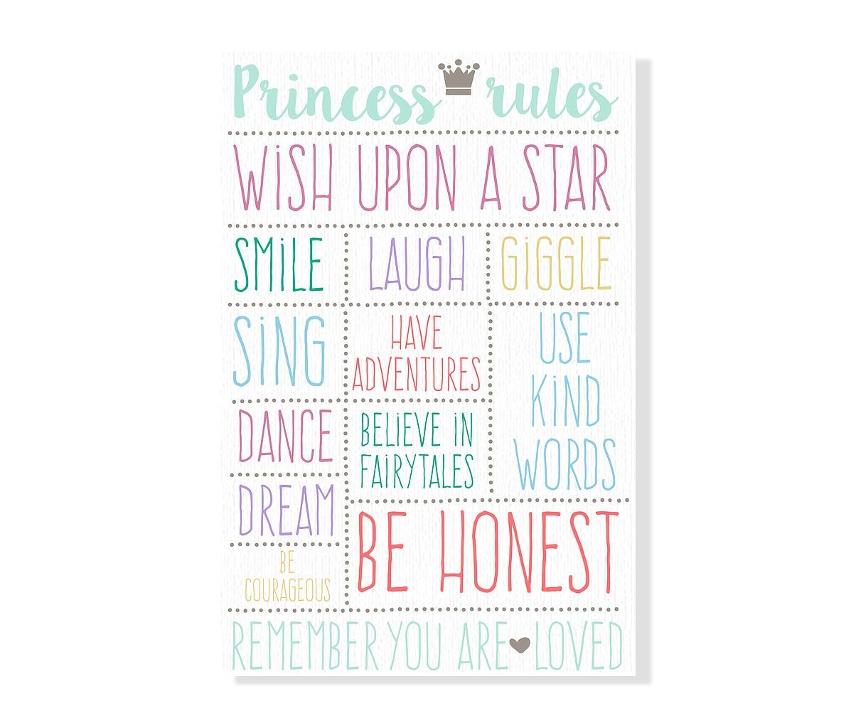 Lienzo Princess Rules