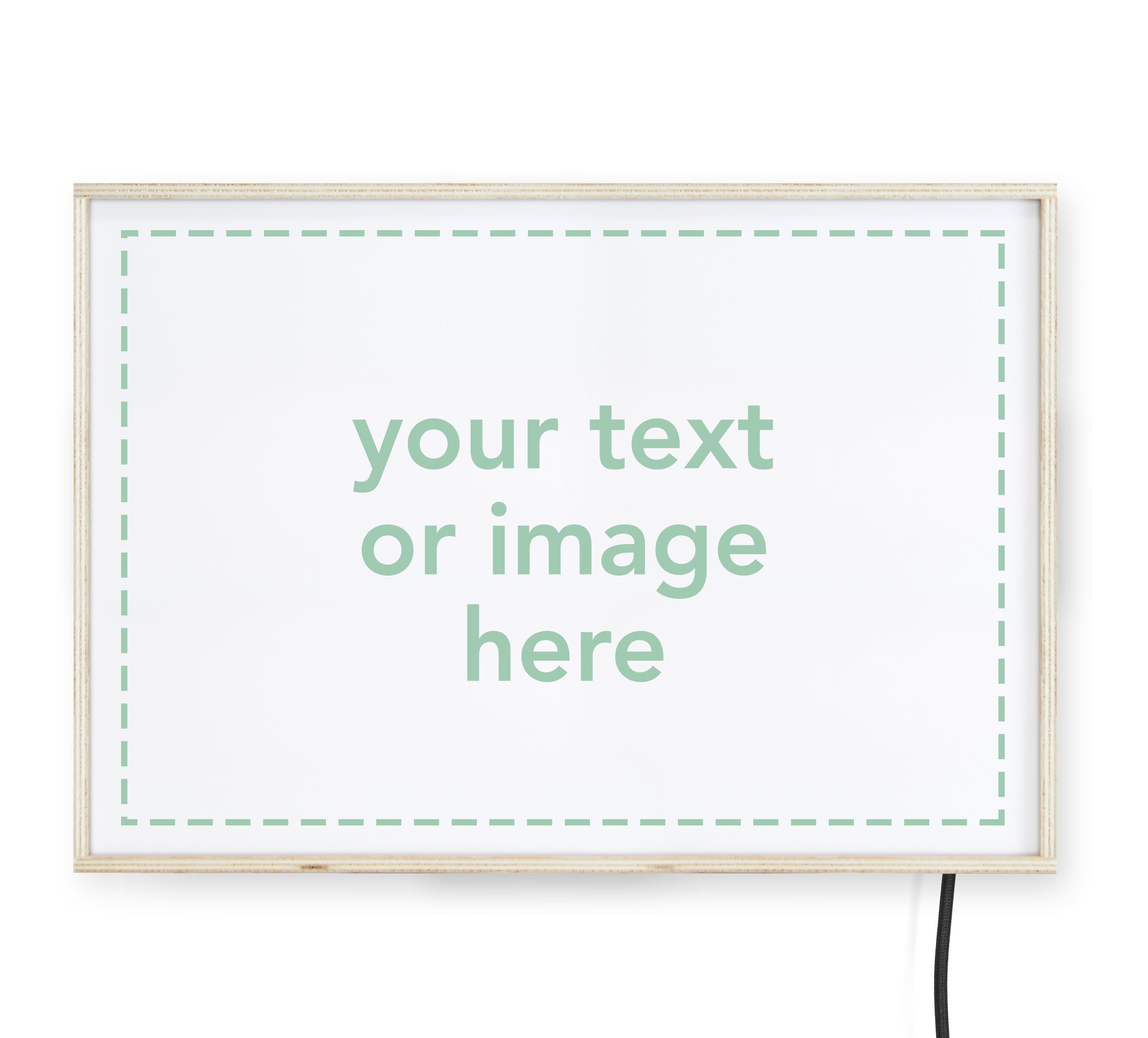 Lightbox Personalizable "Pon aqui tu mensaje"