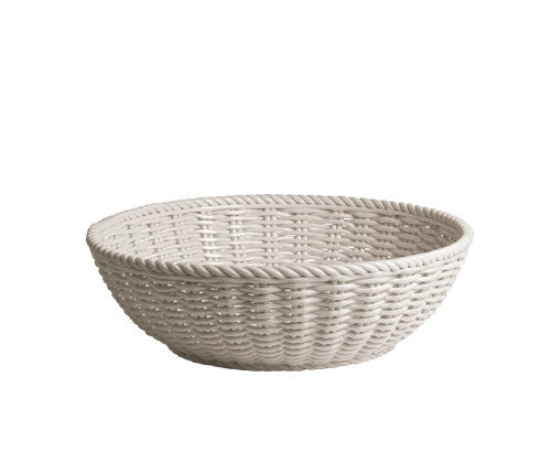 Cesta Pan Blanca en Porcelana