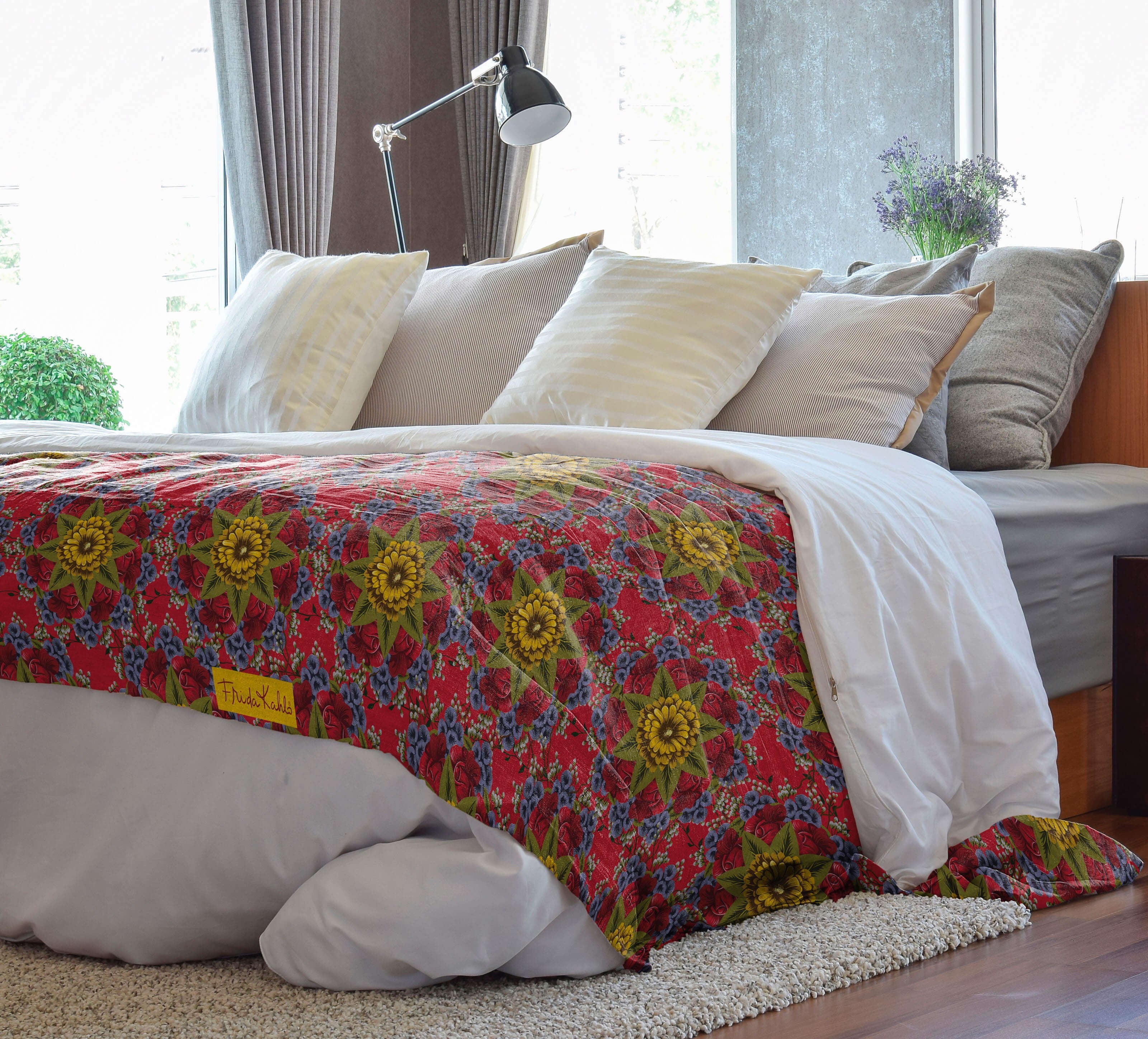 Grand Foulard Multiusos Mandala Roses