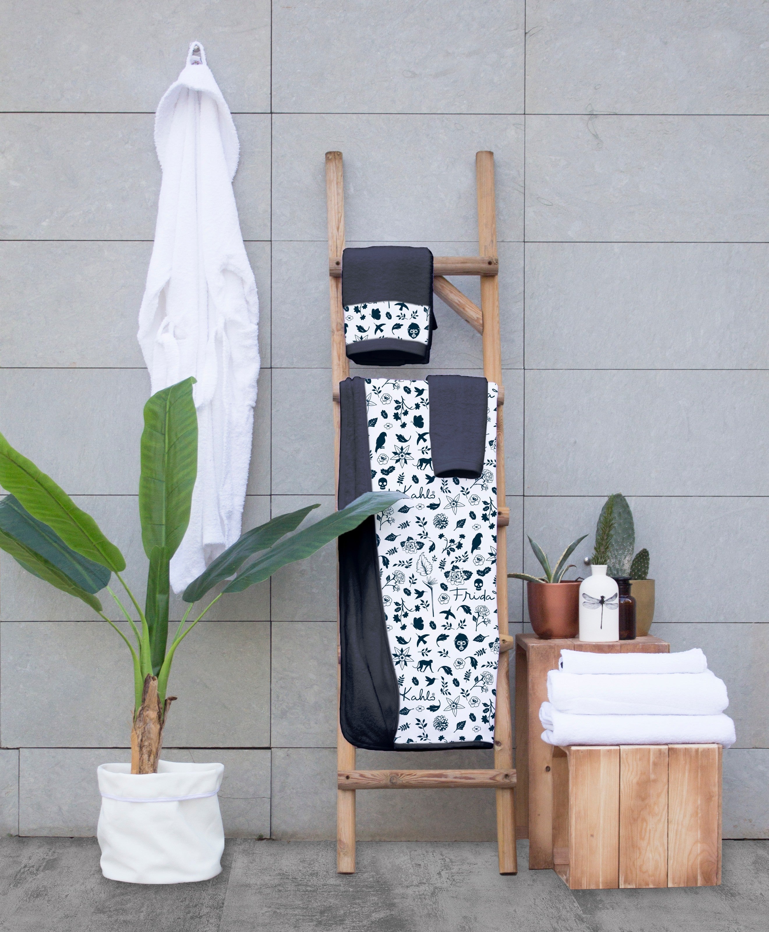 Set Toallas Hogar Pattern Frida Kahlo