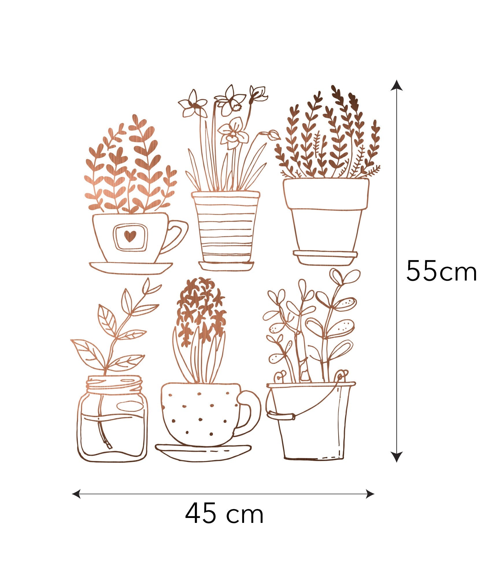 Vinilo Cobre Plants