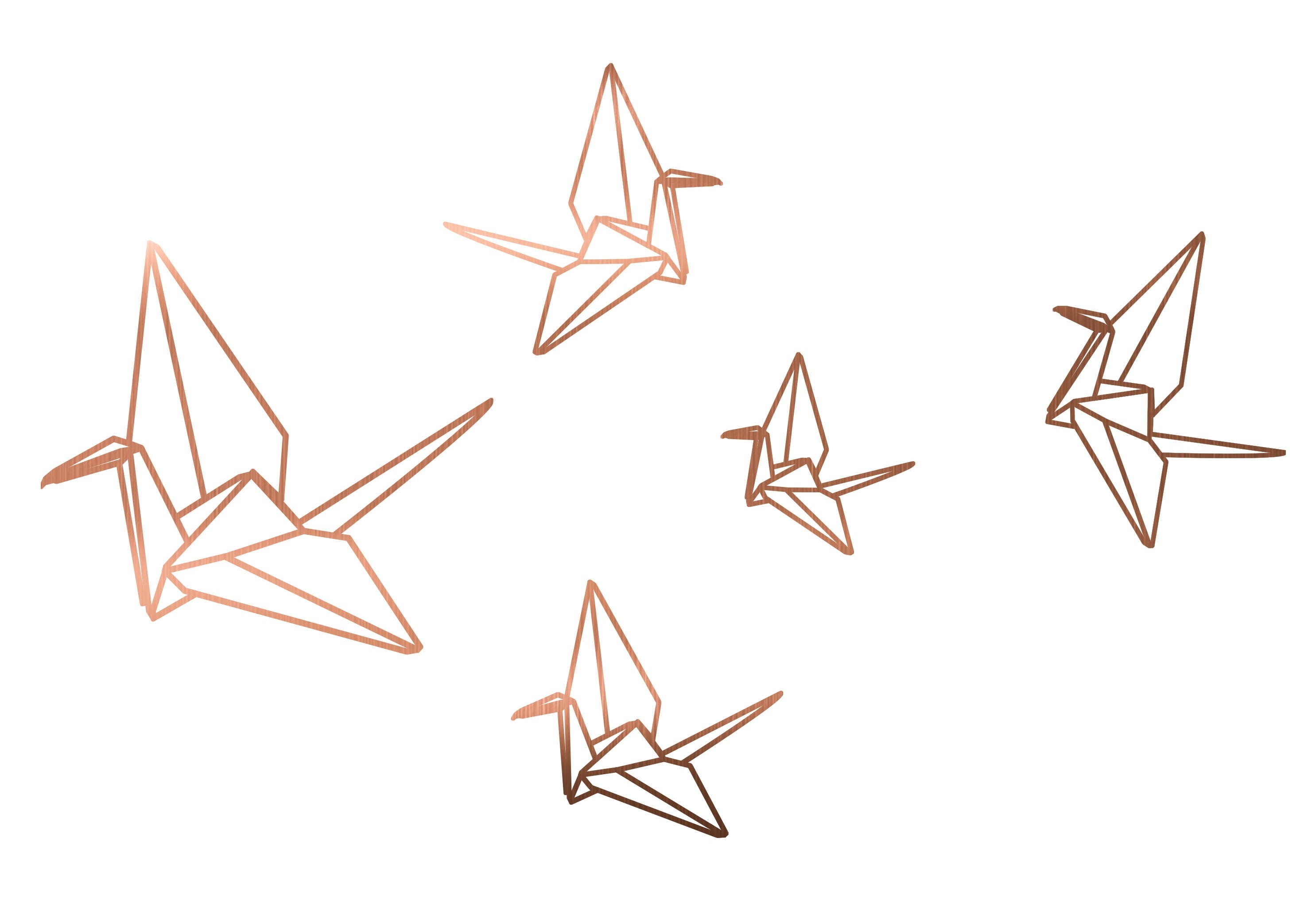 Vinilo Cobre Origami