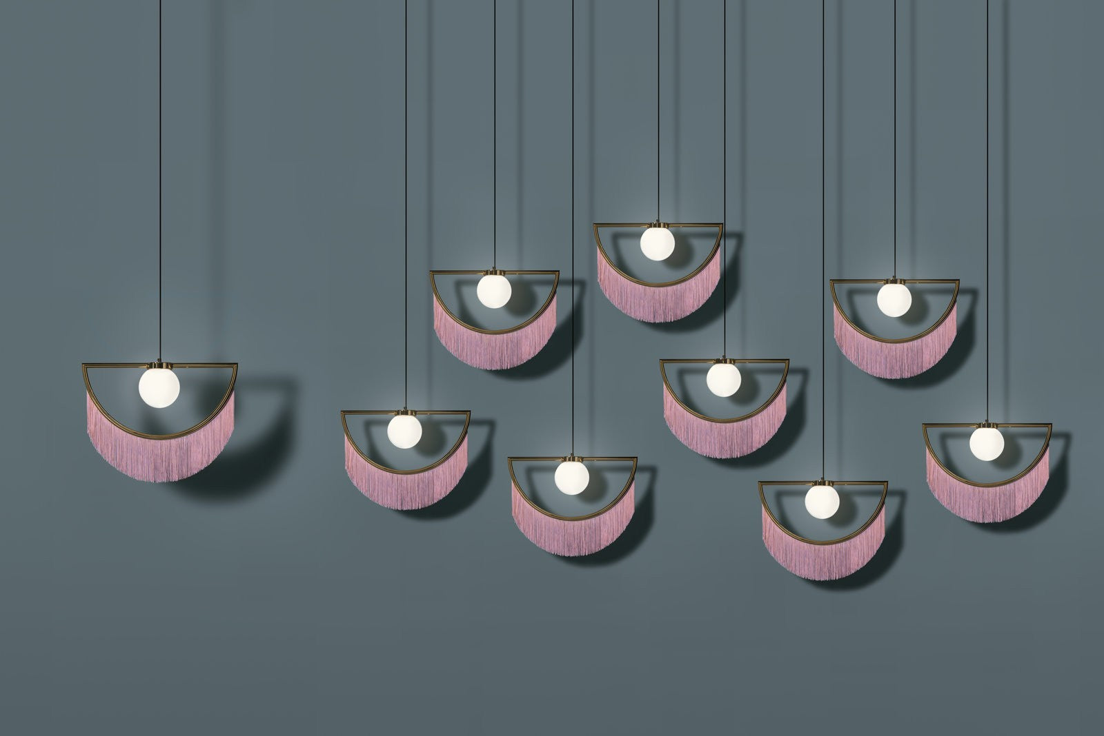 Wink Lamp Gold&Pink