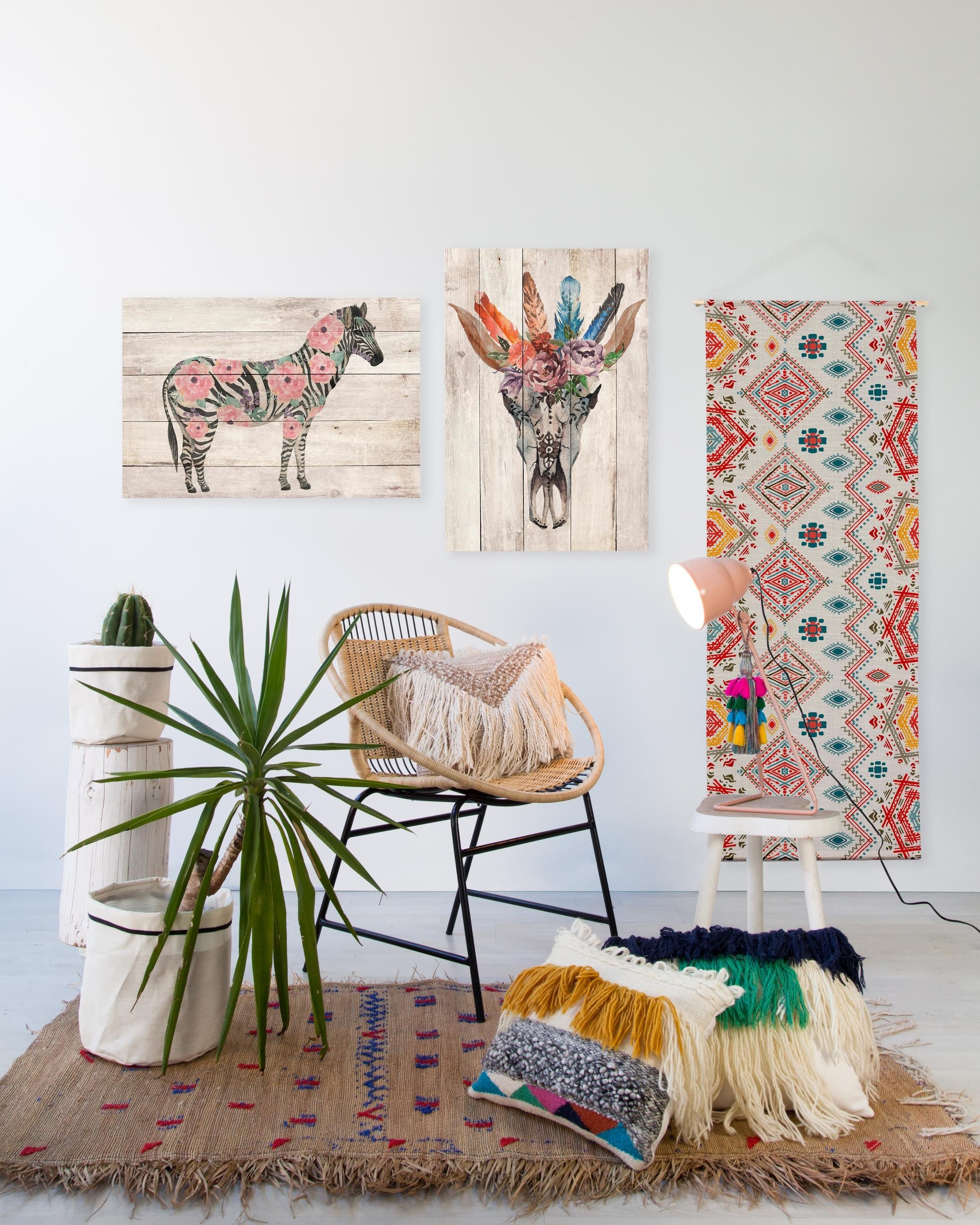Tabla Flowers Zebra