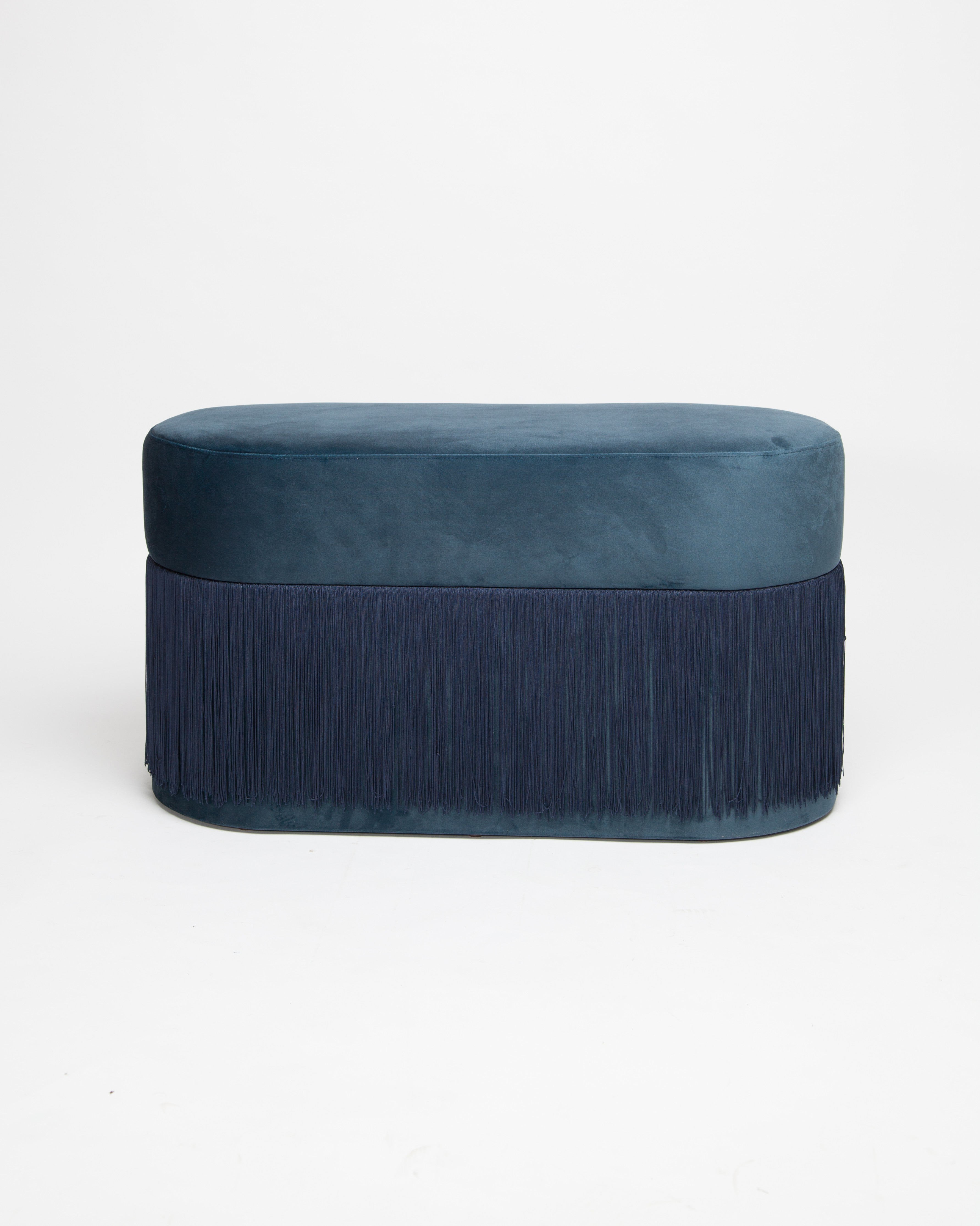 Pouf Pill L Azul Oscuro