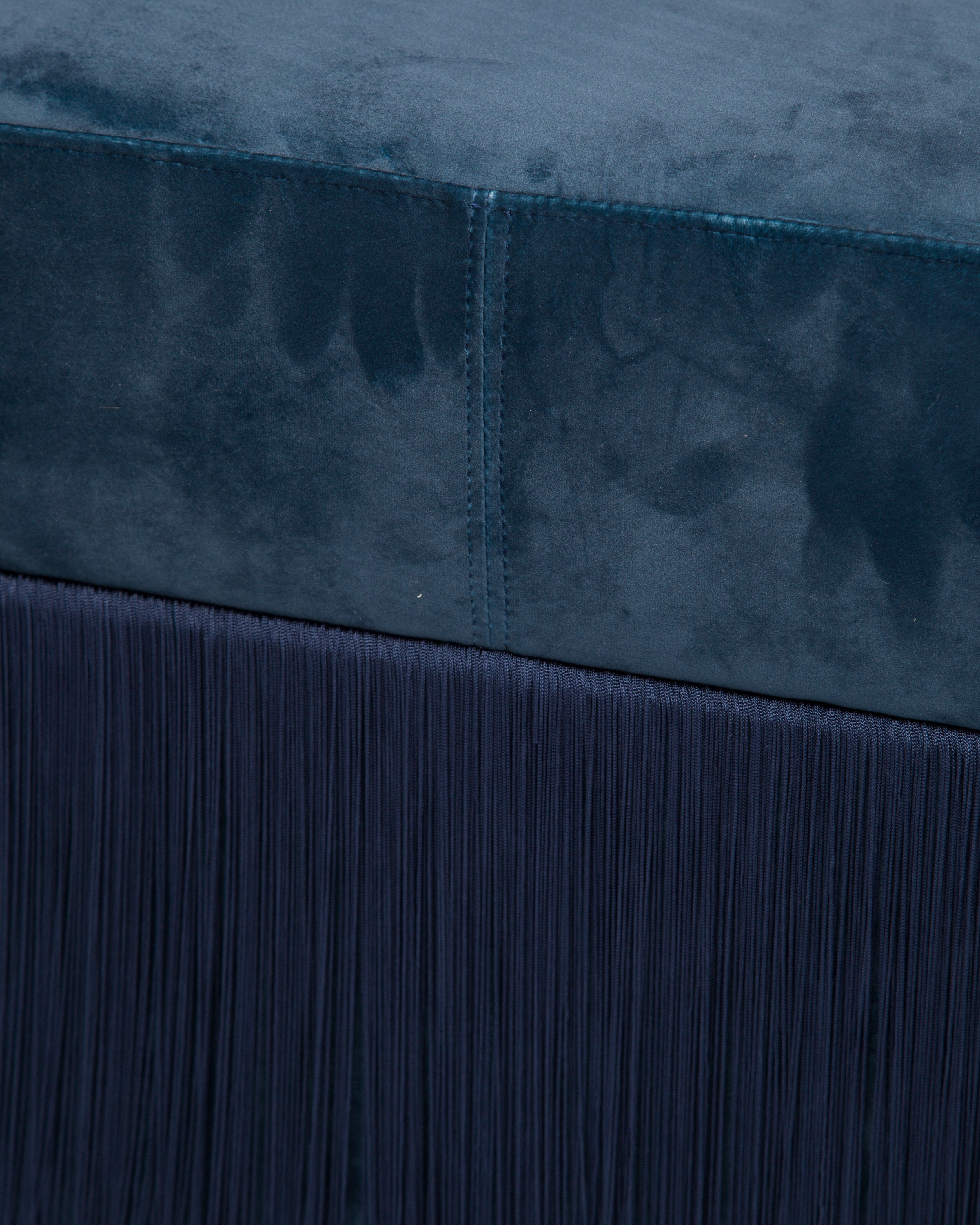 Pouf Pill L Azul Oscuro