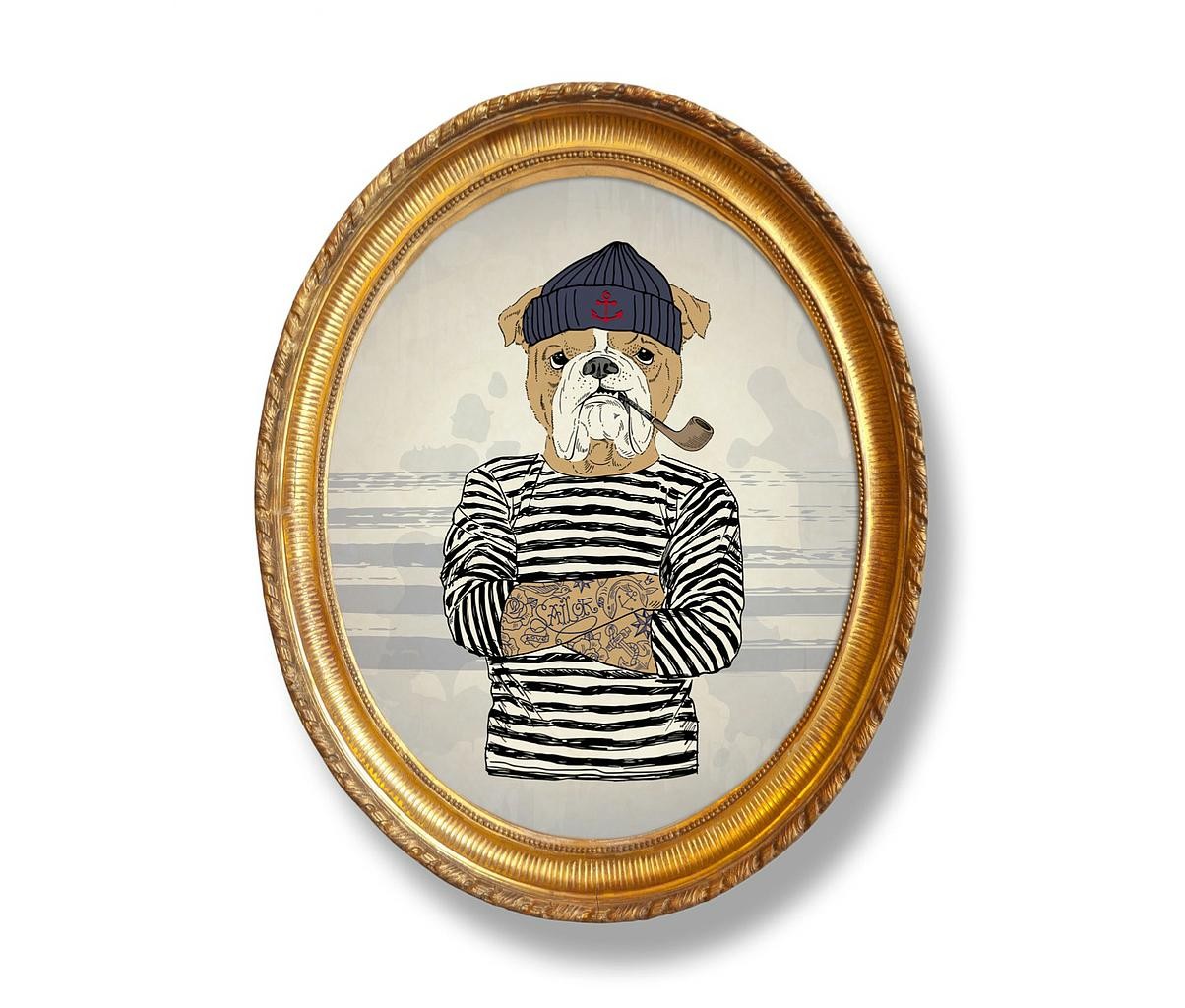 Decoración Vertical Sailor Dog