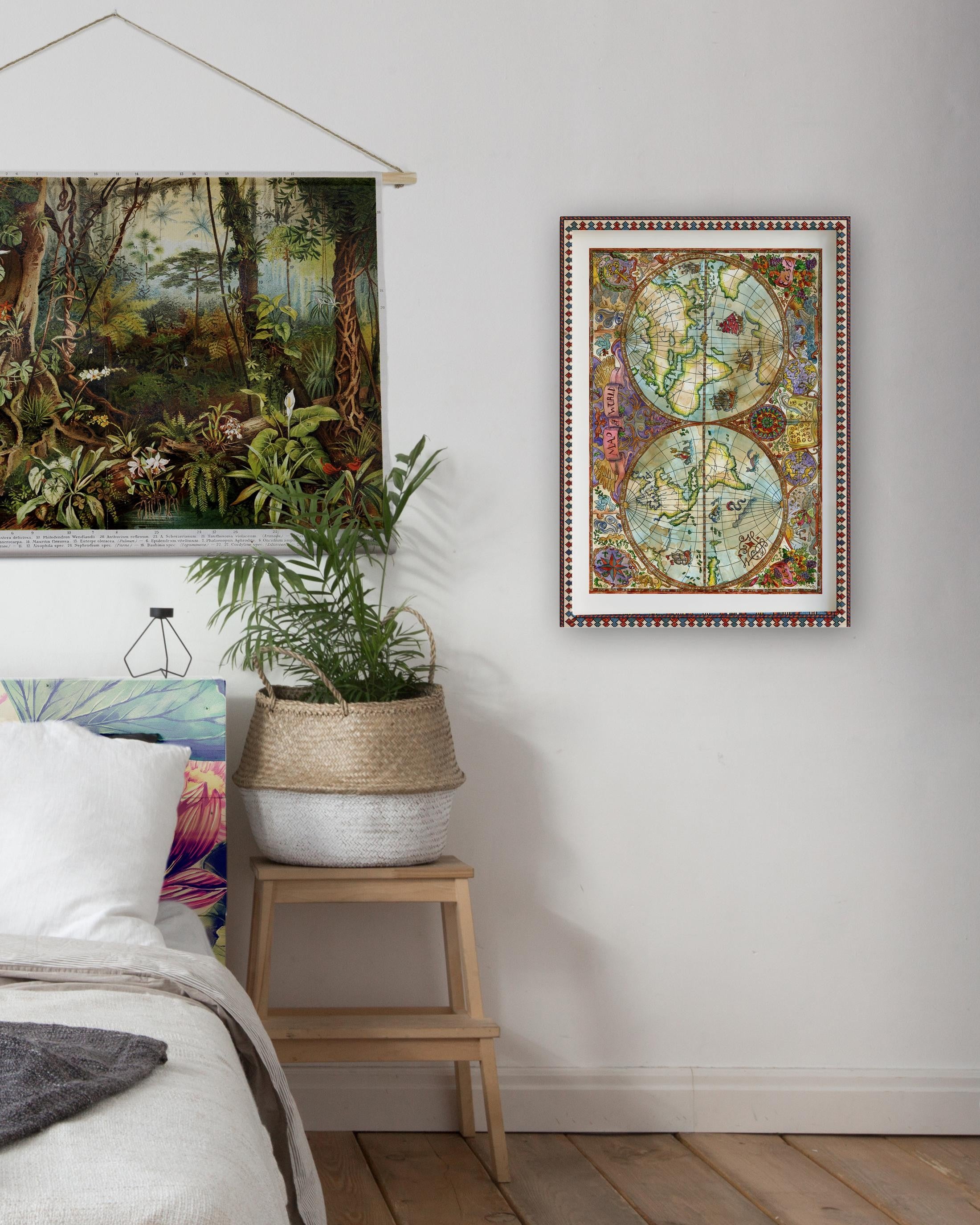 Painting Limited Edition WorldMAp