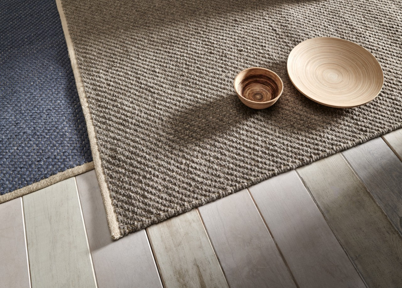 Alfombra Lana Yute Beige
