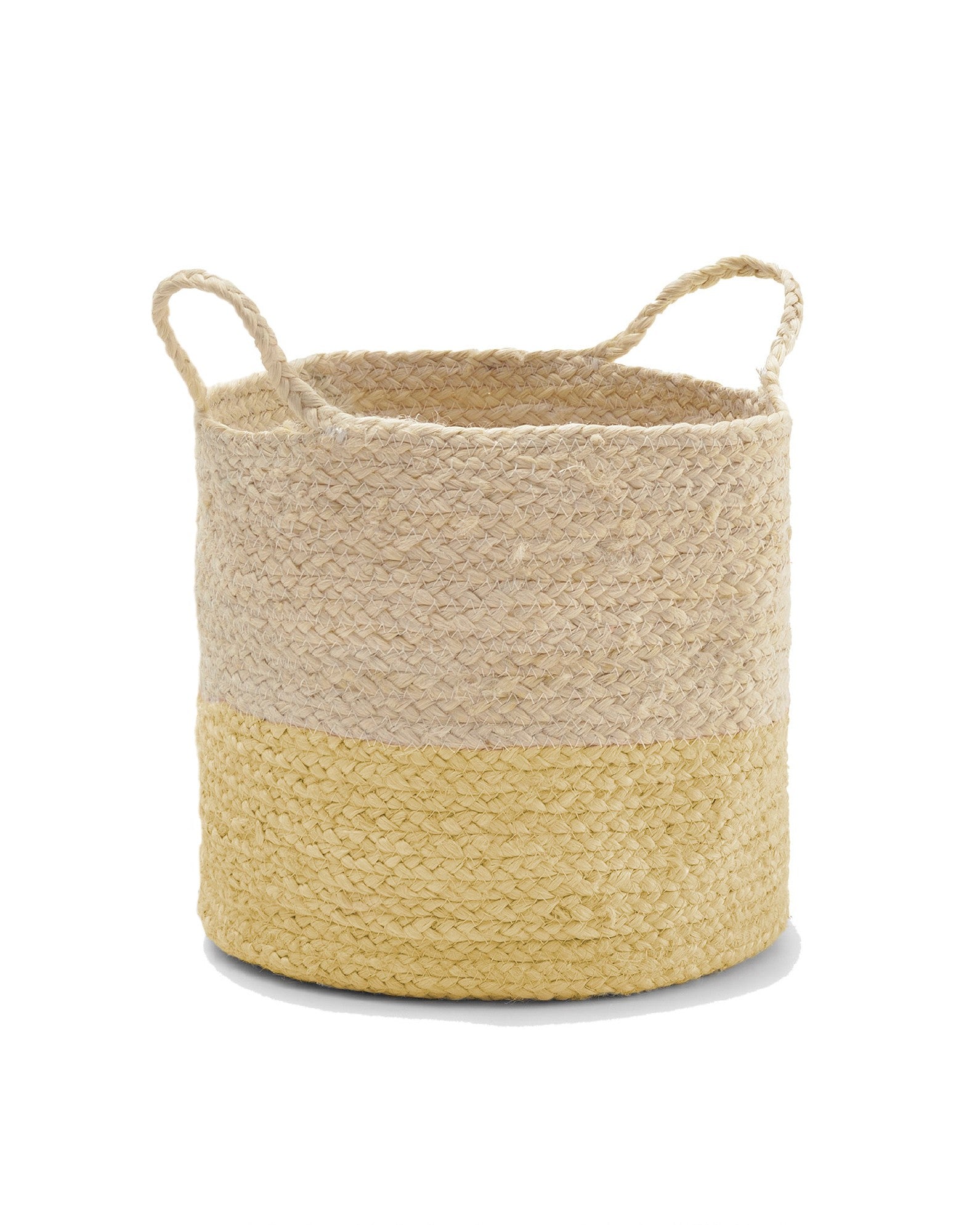 Cesta de Yute Amarilla