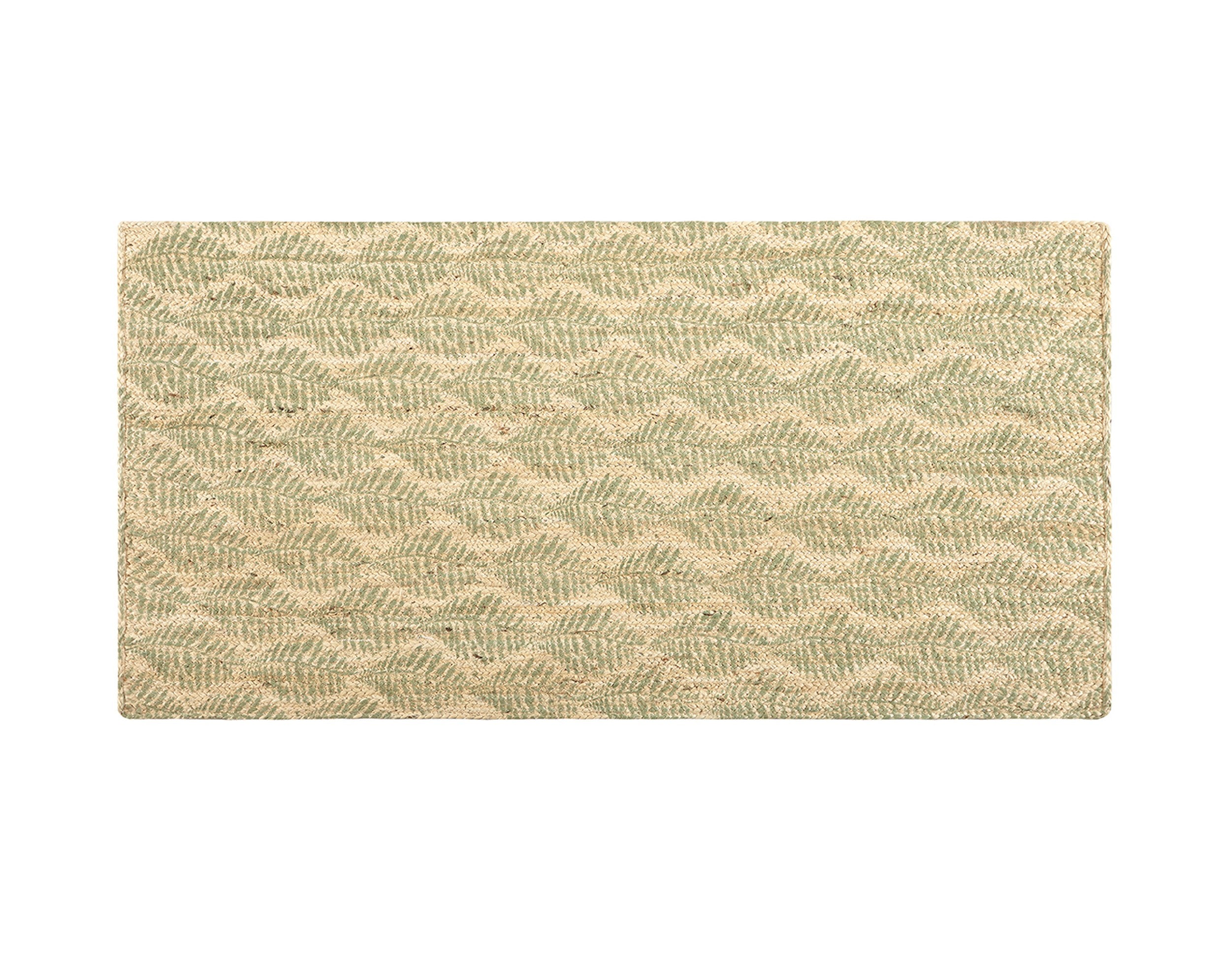 Alfombra Yute Green Pattern