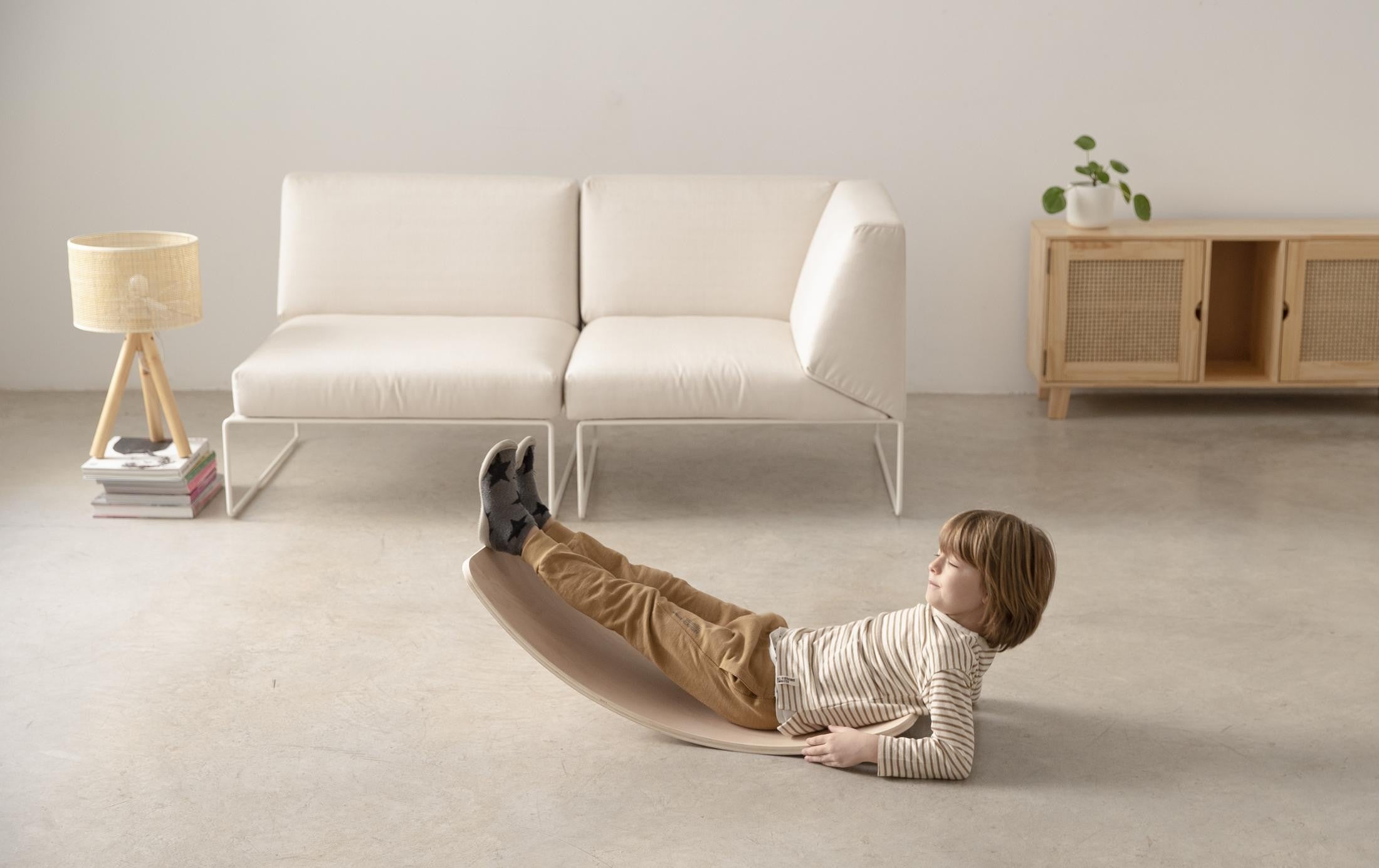 Balance Board de madera estilo Montessori