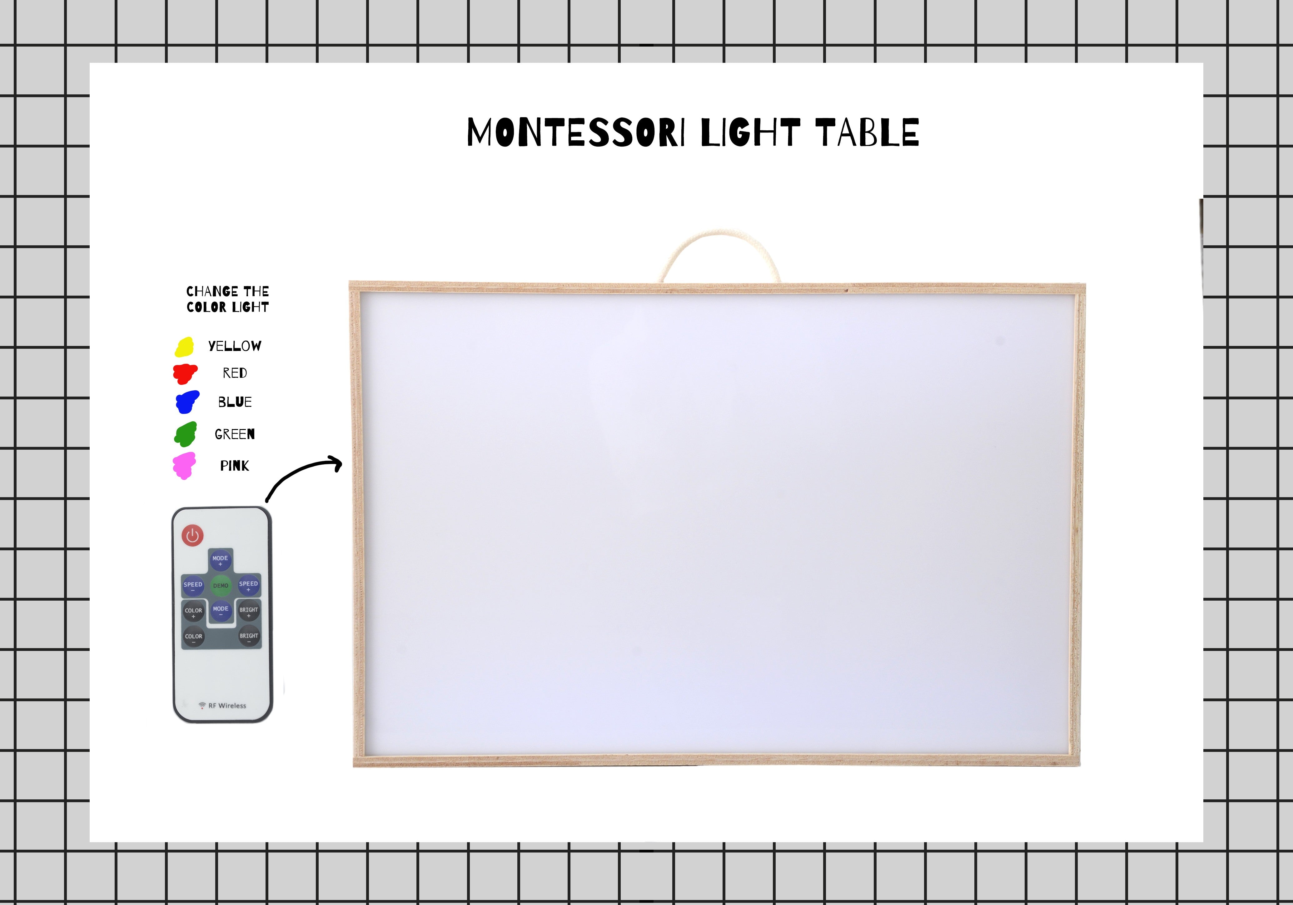 Caja de Luz estilo Montessori