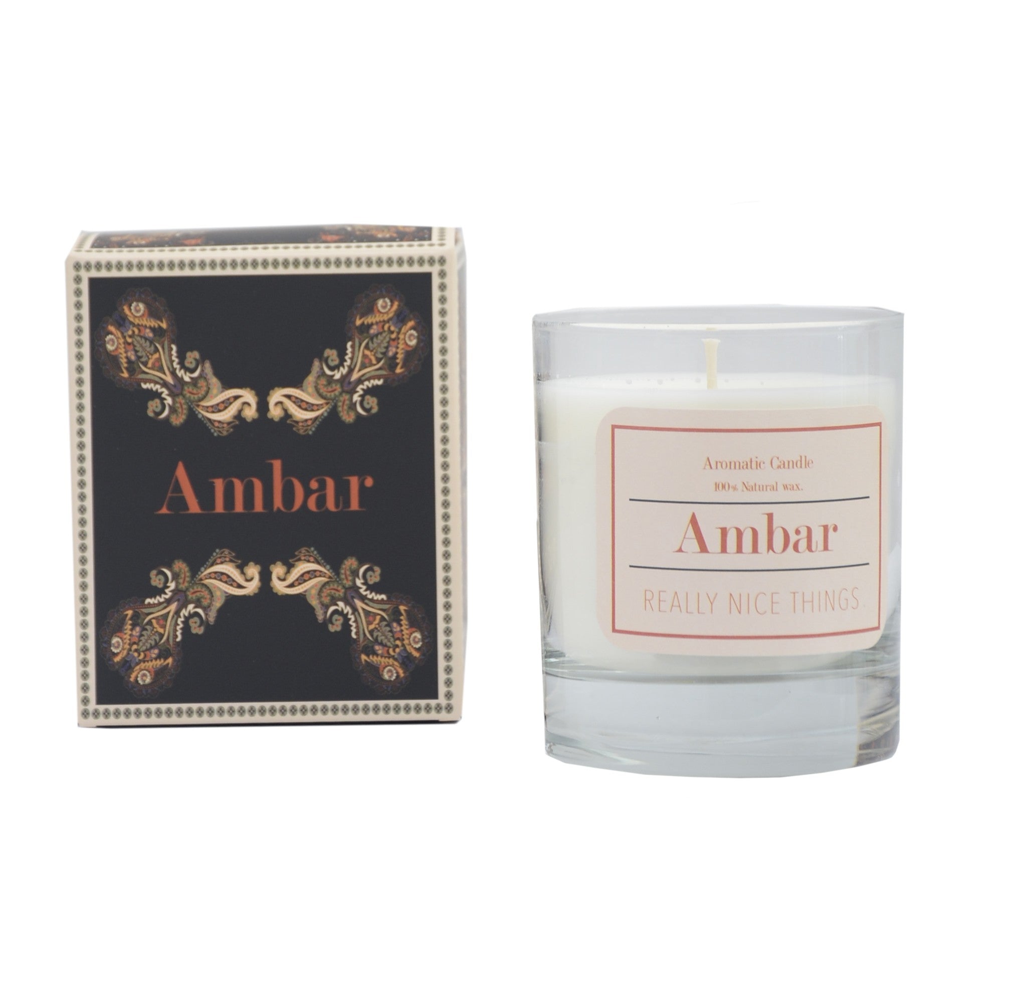 Aromatic candle (Amber)