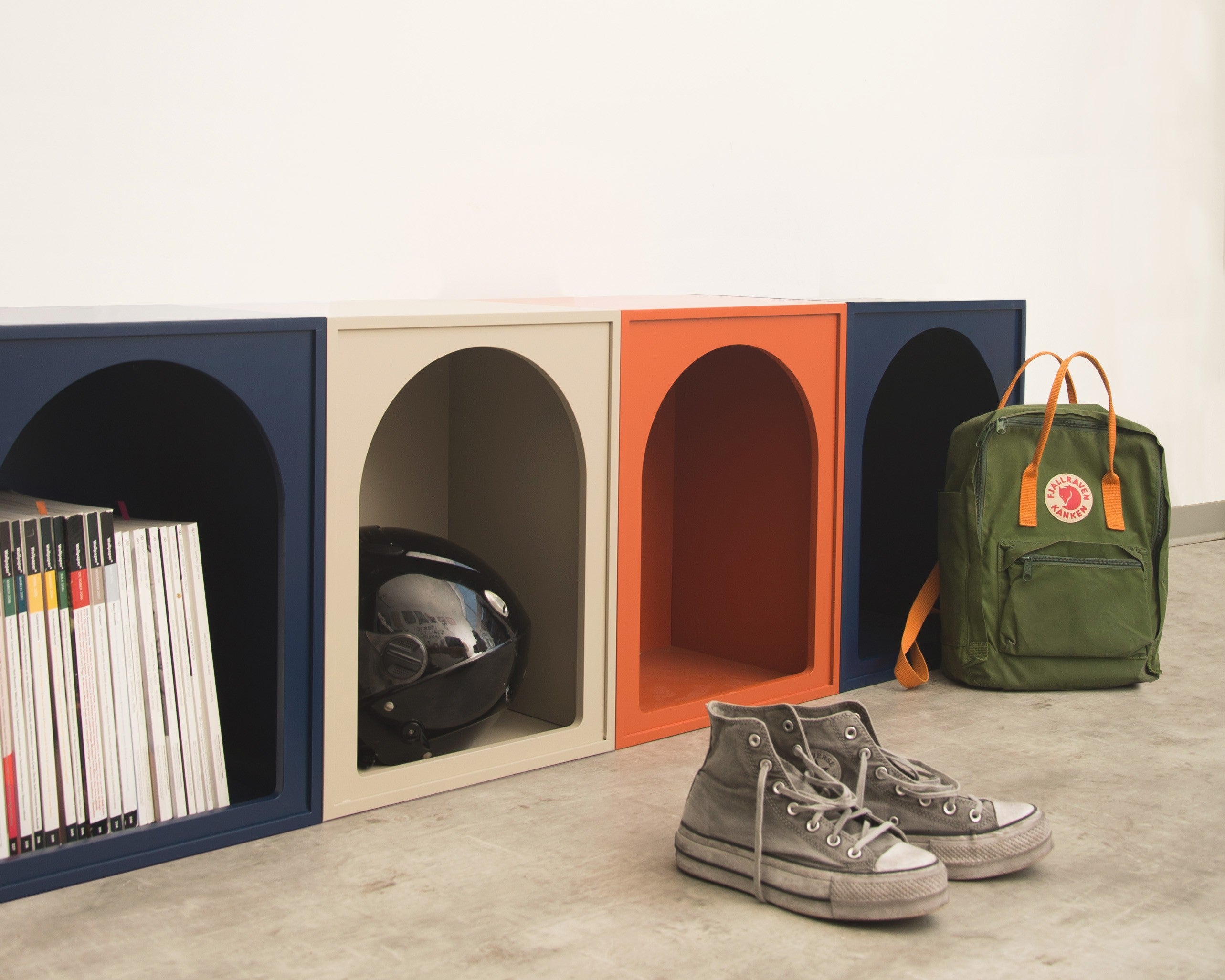 Mueble ordenación arco navy