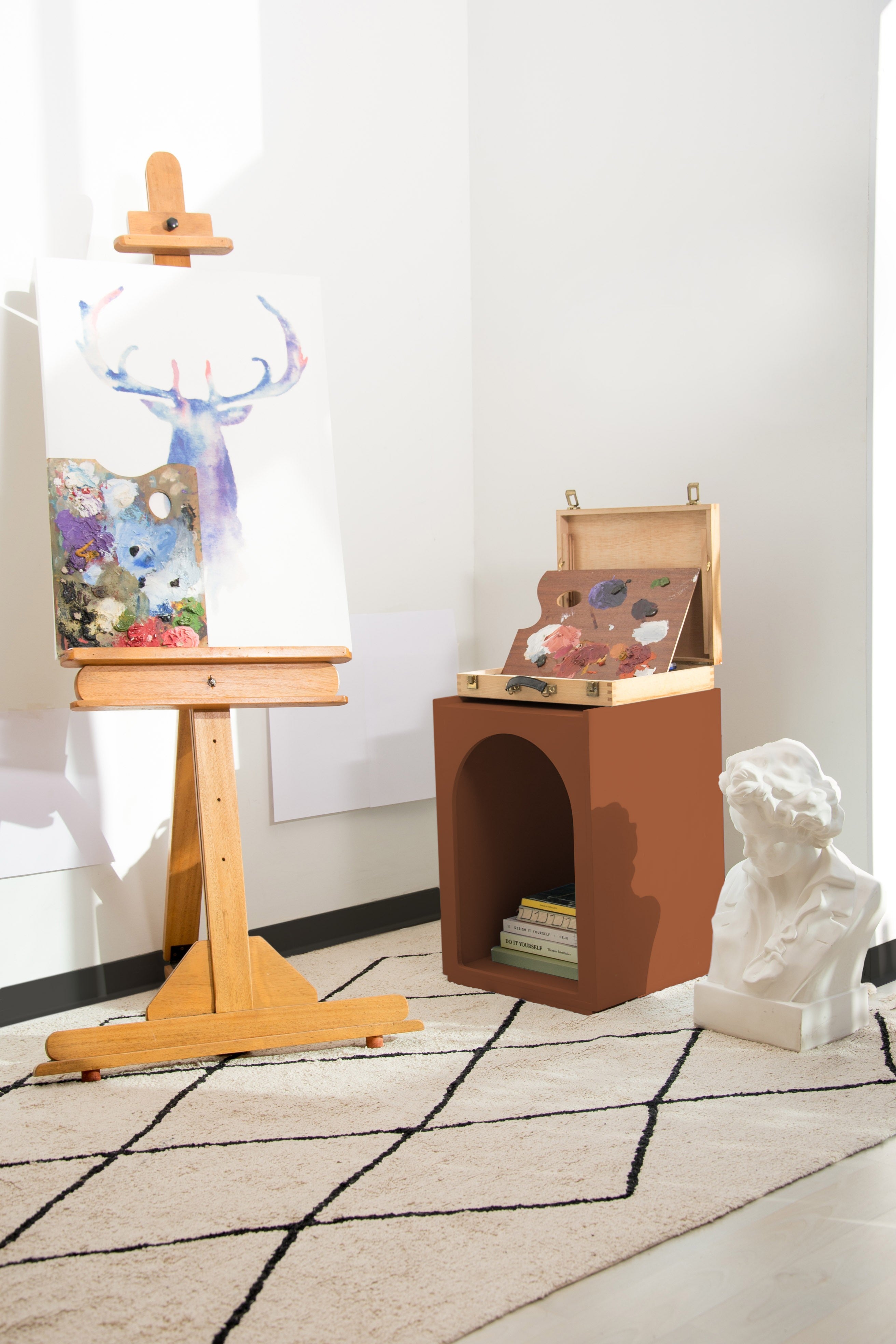 Mueble ordenación arco terracota