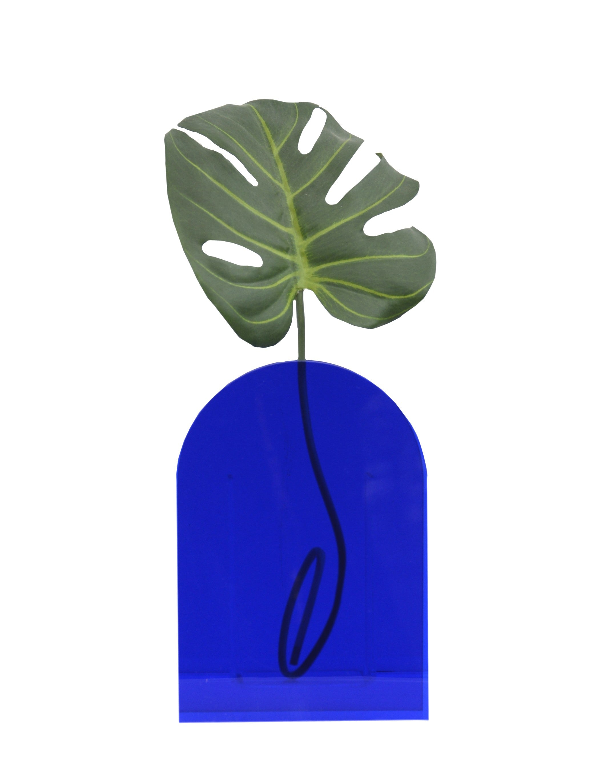 Metacrilato Flower Vase (Azul)