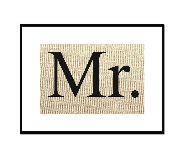 Lienzo Mr. and Mrs.