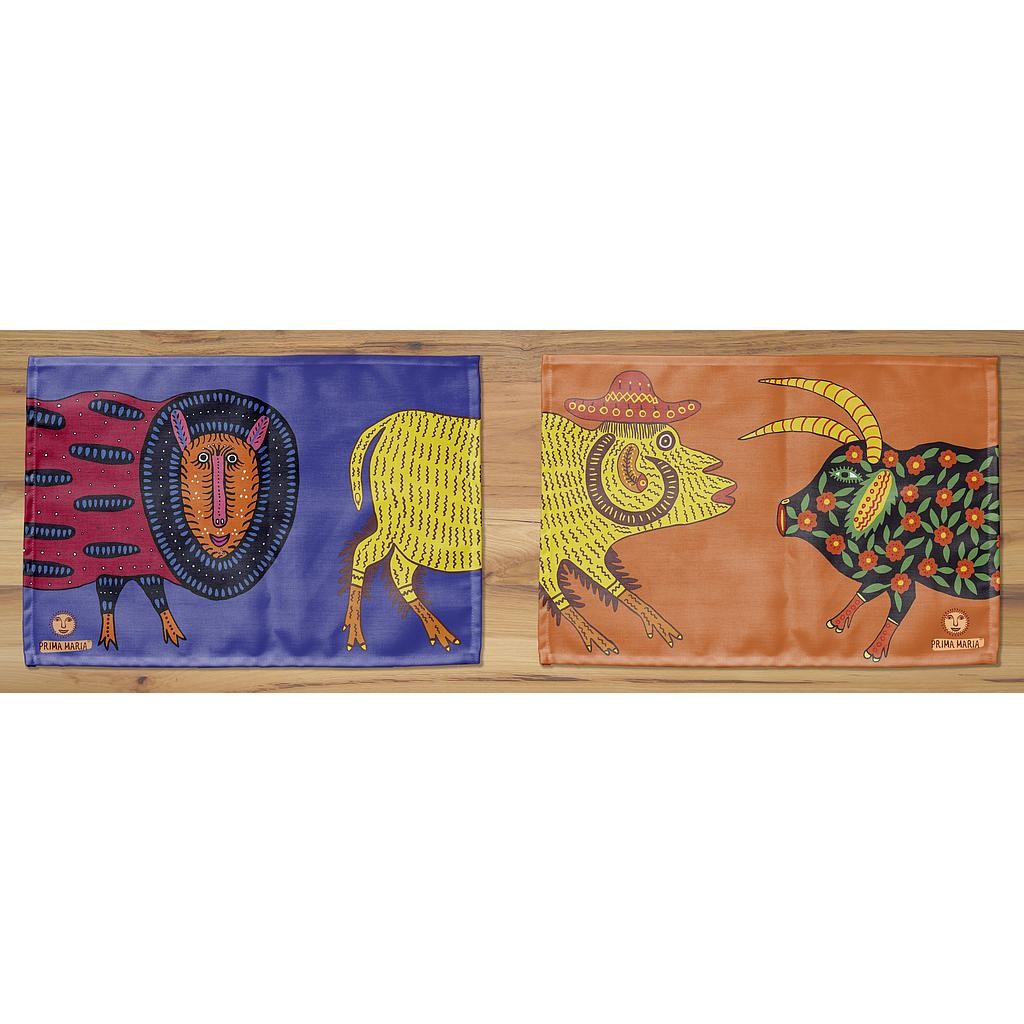 Set 2 Manteles Individuales Lino (La Monsters)