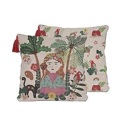 Cojin 45x45 Borlas (Frida and Jungle)