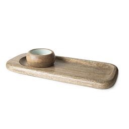 Rounded Tray with Bowl (Green)