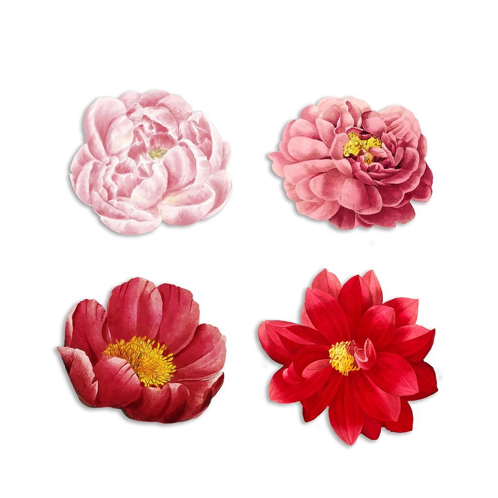 Posavasos de Linoleo (Spring Flowers)