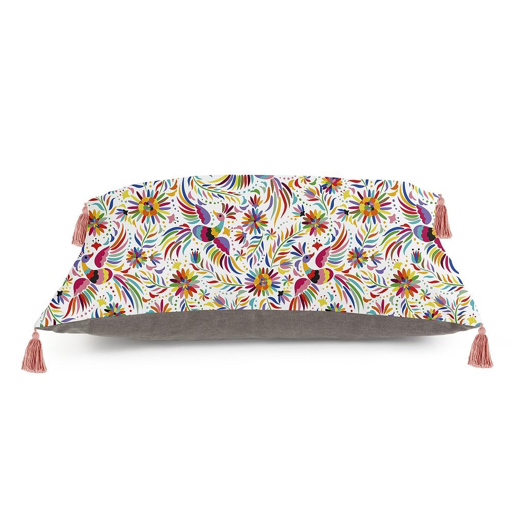 Cojin Suelo XXL Borlas (Ave Otomi)