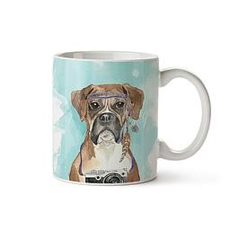Taza decorada (Boxer)