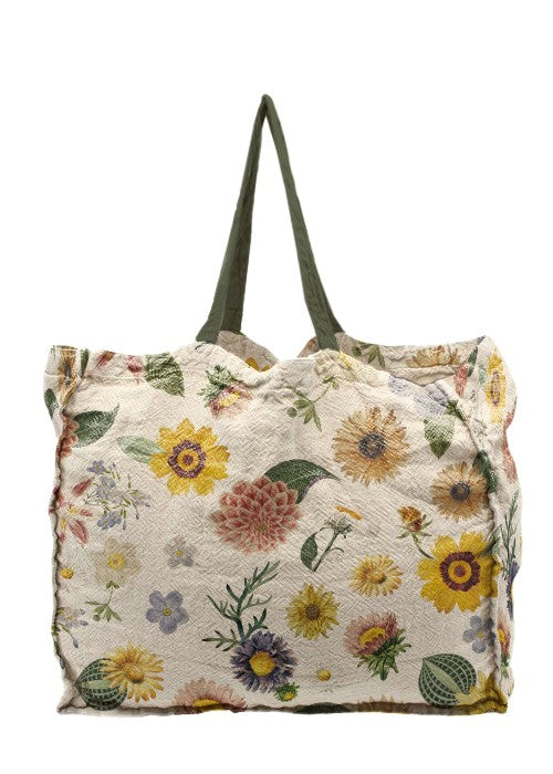 Linen Bag (Watercolor Flowers)