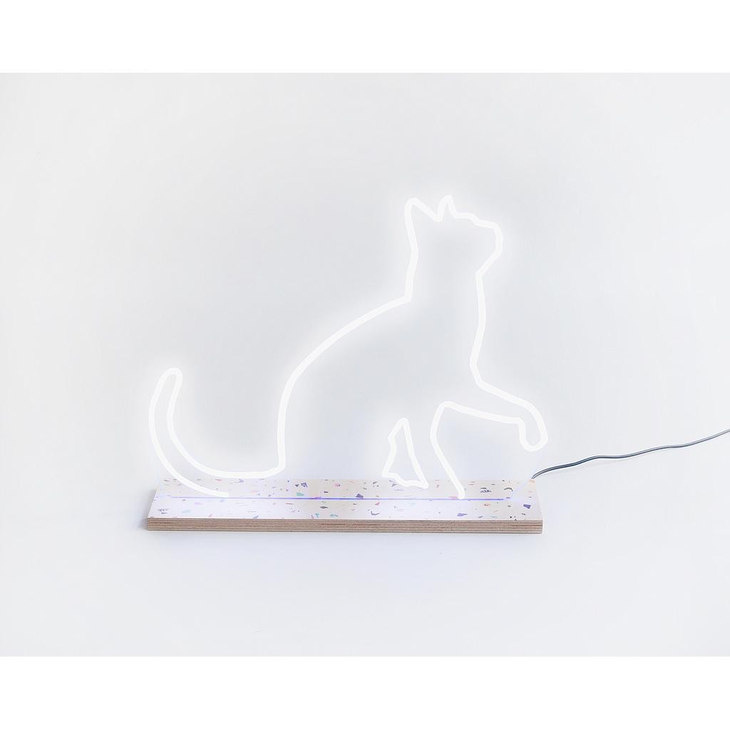 Neo Neon Cat (Blanco)