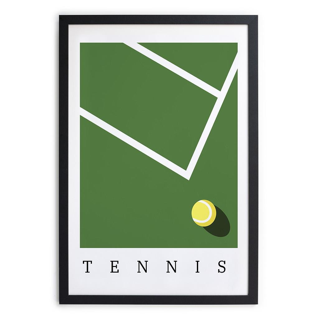 Cuadro Moldura Negra 40x30 (Tennis)