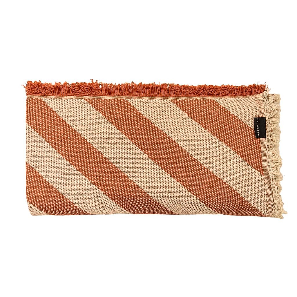 Colcha 240X240 (Terracota Lines)