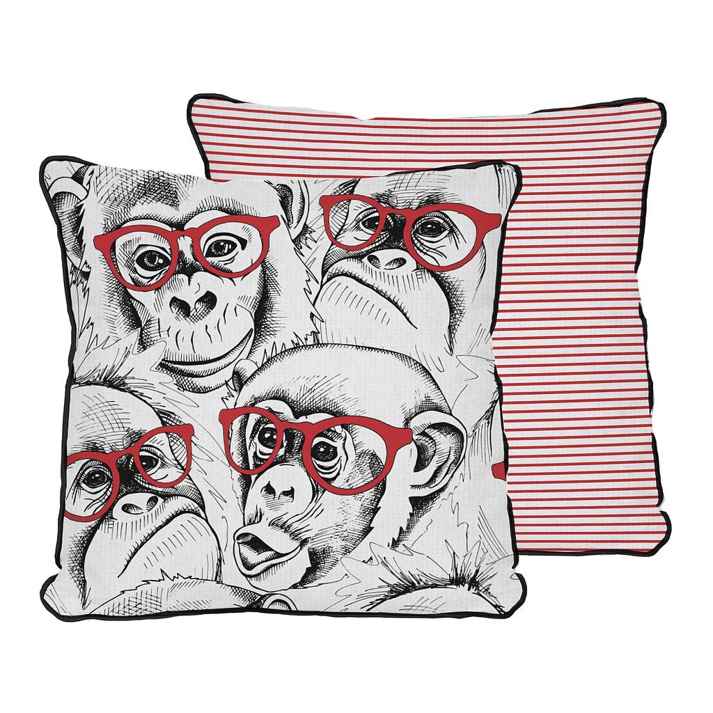 Cojin 45x45 (Red glasses monkey)