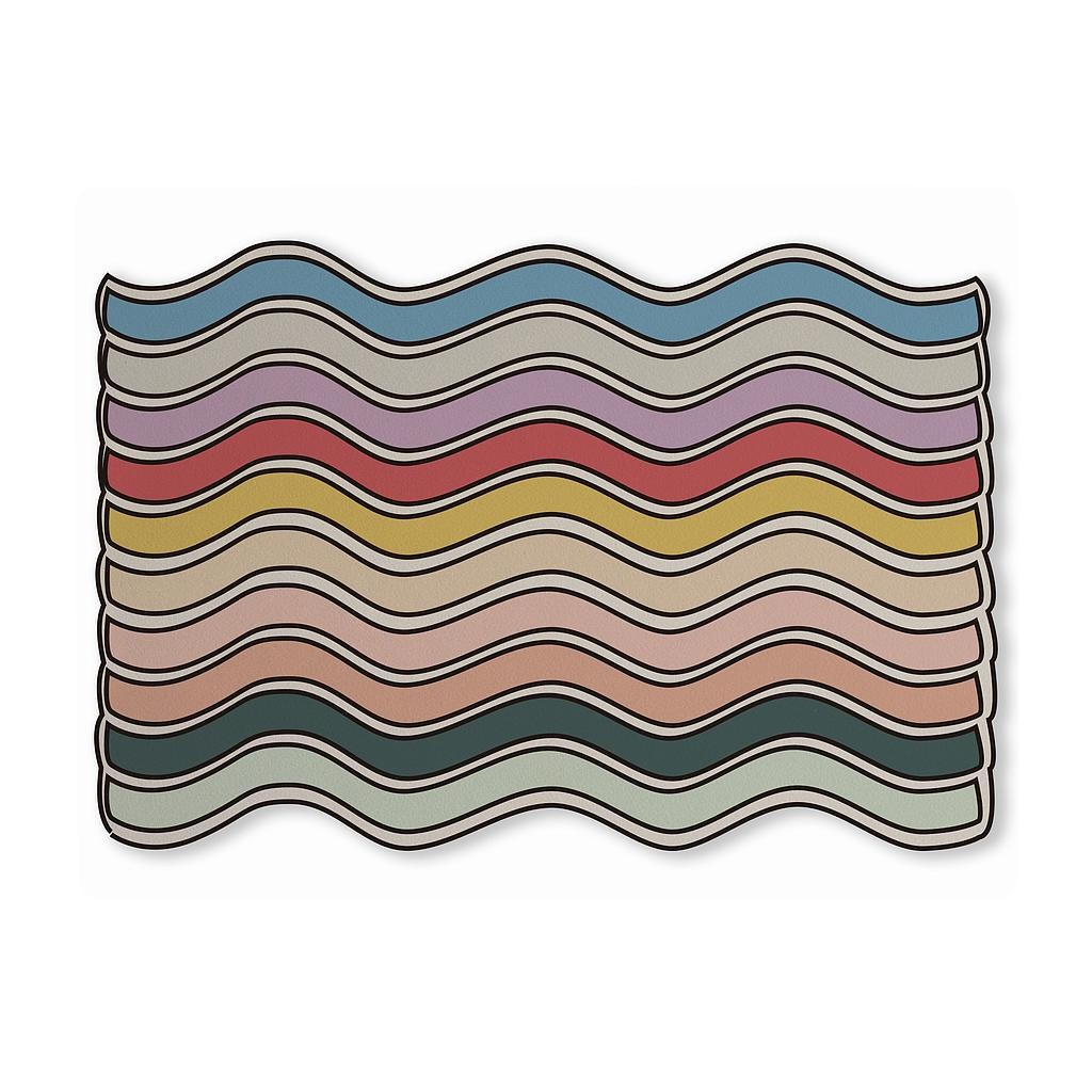 Desk Mat (Colorful Waves)