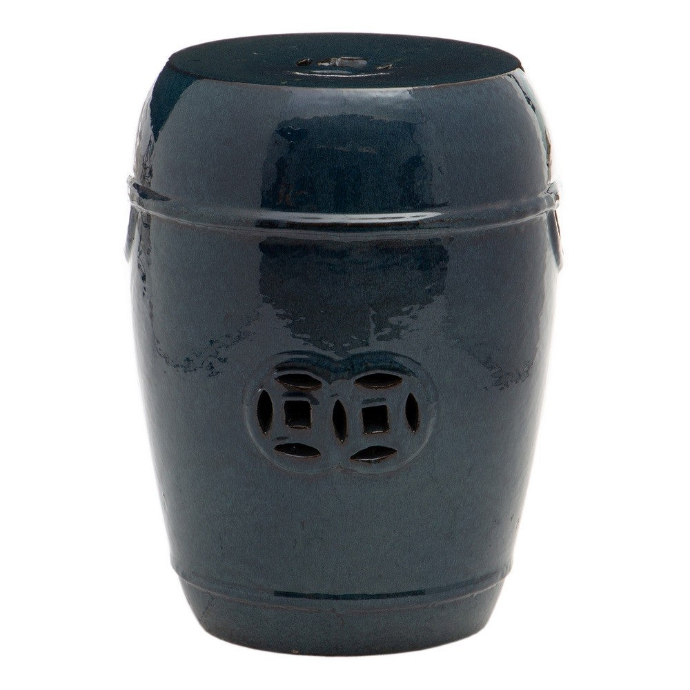 Ceramic Stool (Azul)