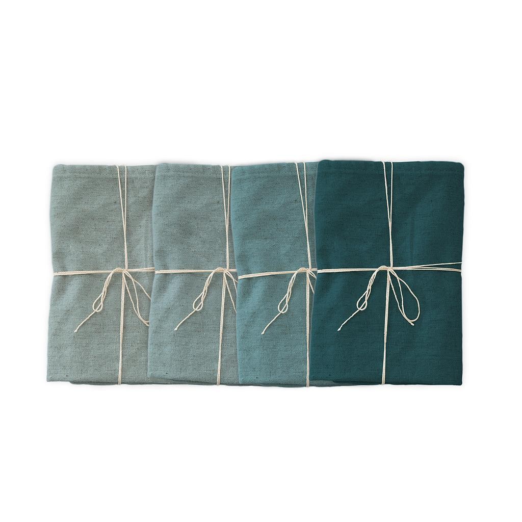 Linen Napkin Set (Turquoise)