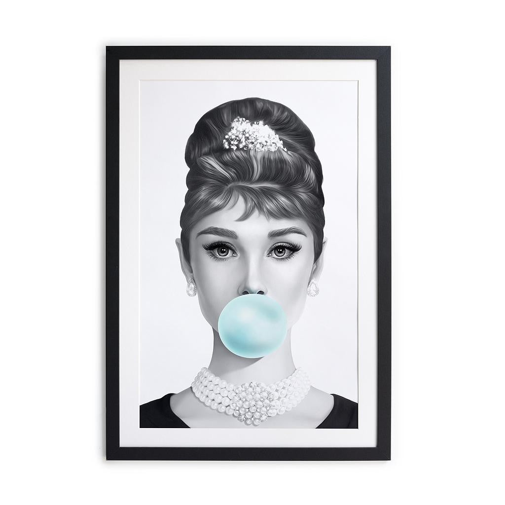 Cuadro Moldura Negra 40x30 (Audrey)
