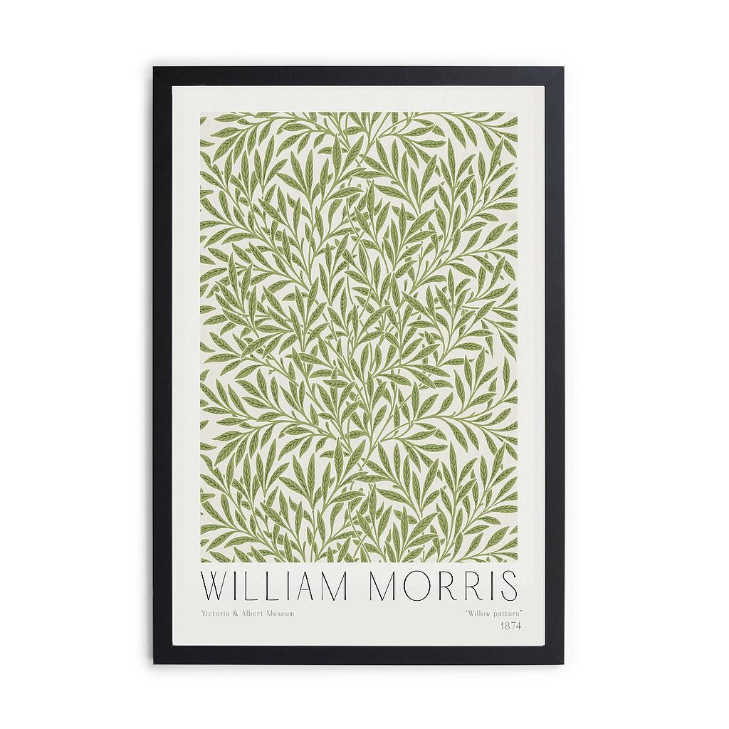 Cuadro Moldura Negra 40x30 (Willow Pattern)