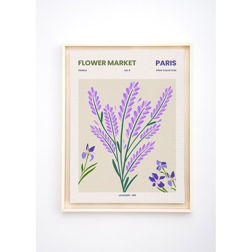 Floating Frame 60x40 (Flower Paris)