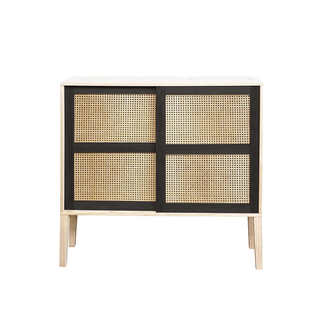 Consola Rejilla Natural (Negro)