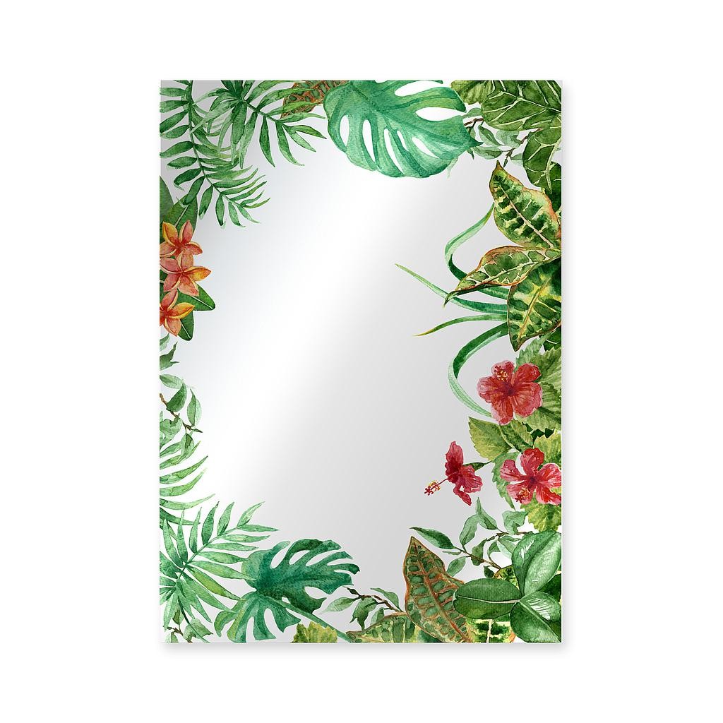 Espejo decorado 70x50 (Tropical Monstera Frame)