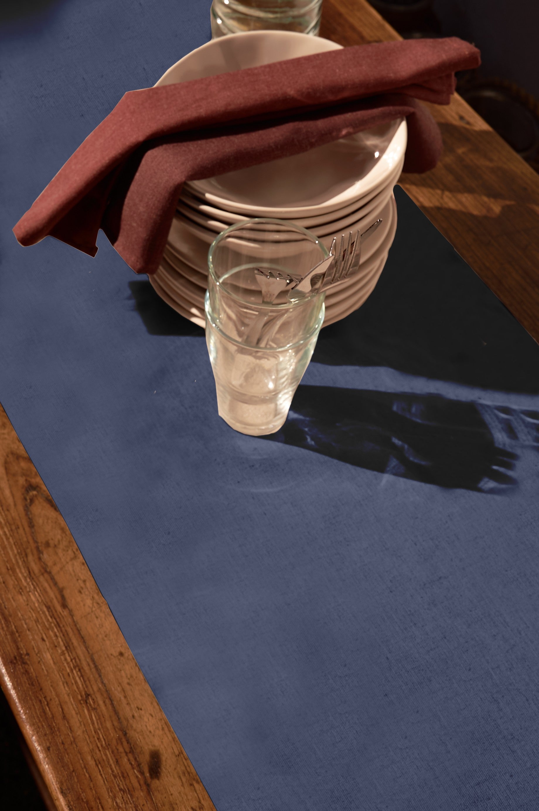 Camino de mesa stich 45x135 (Blue)