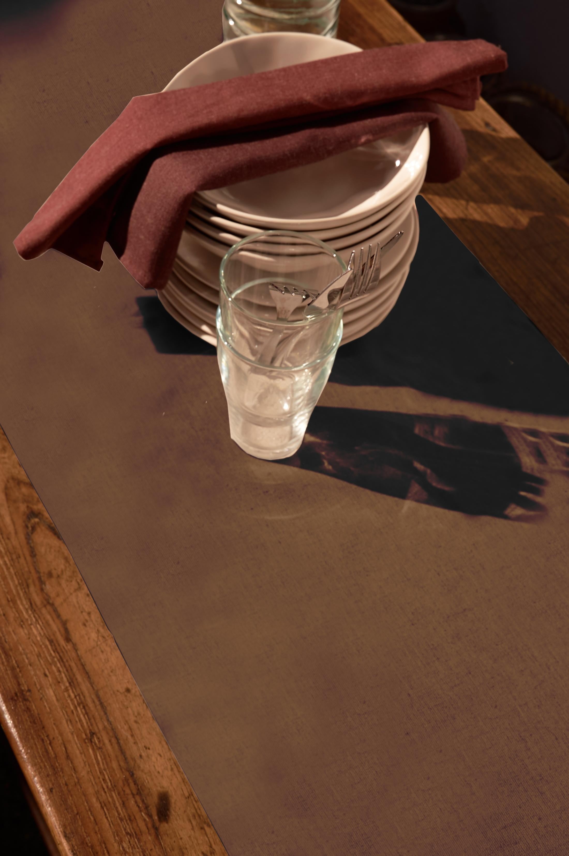 Stich table runner 45x135 (Terracotta)
