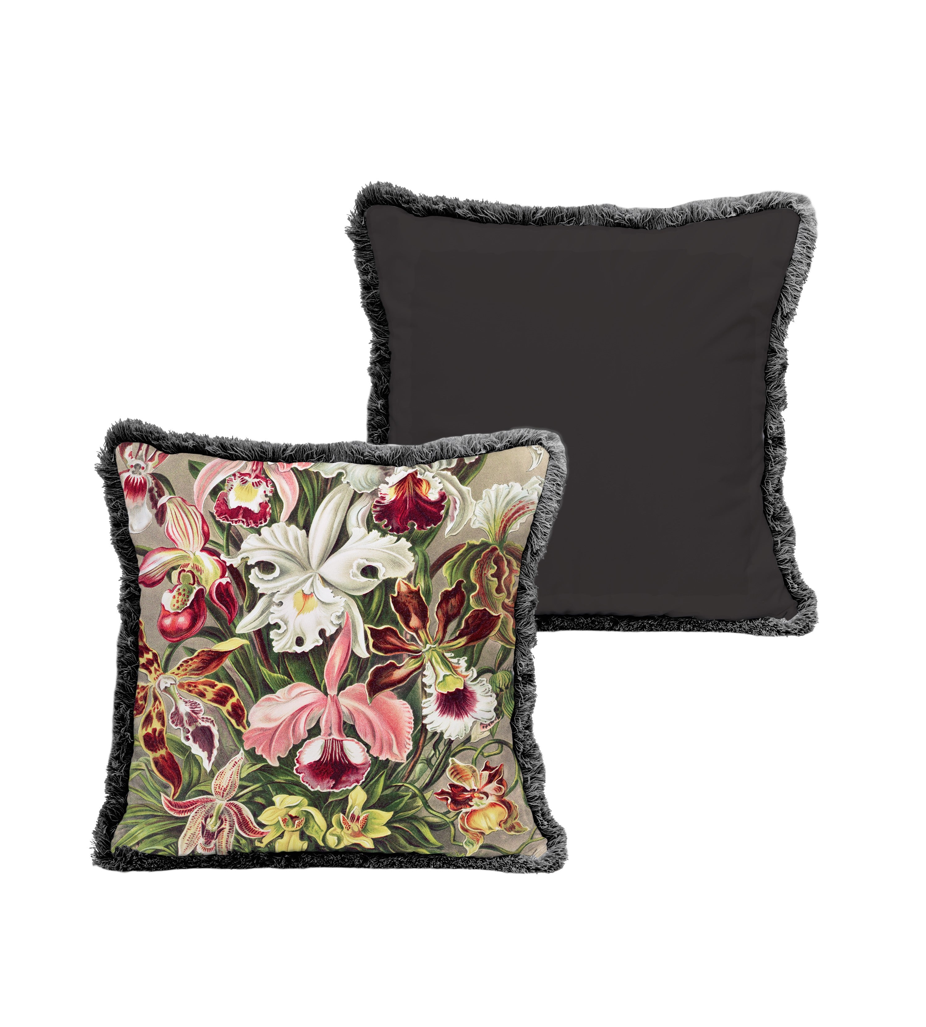 Cojin Terciopelo Fleco 45x45 (Flower Bloom)