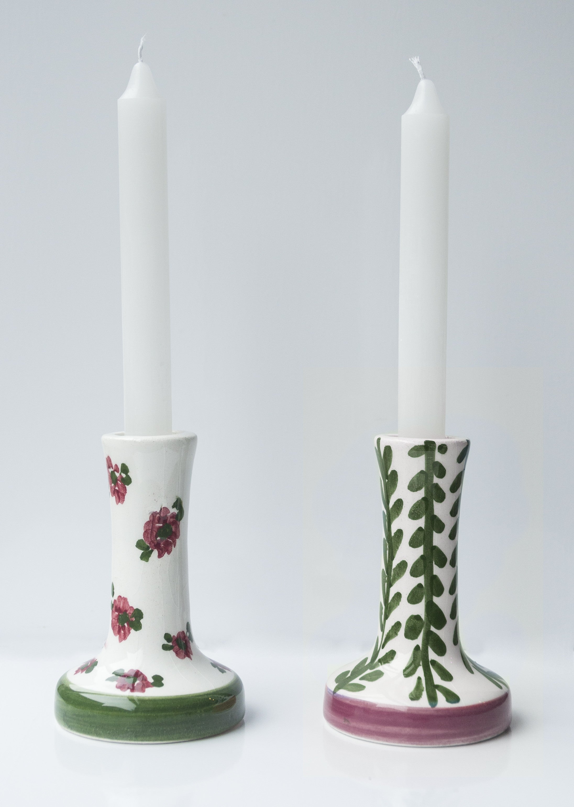 Fitz candleholder Set (Flowers)