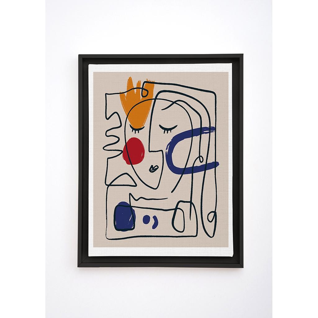 Floating Frame 60x40 (Abstract Face)