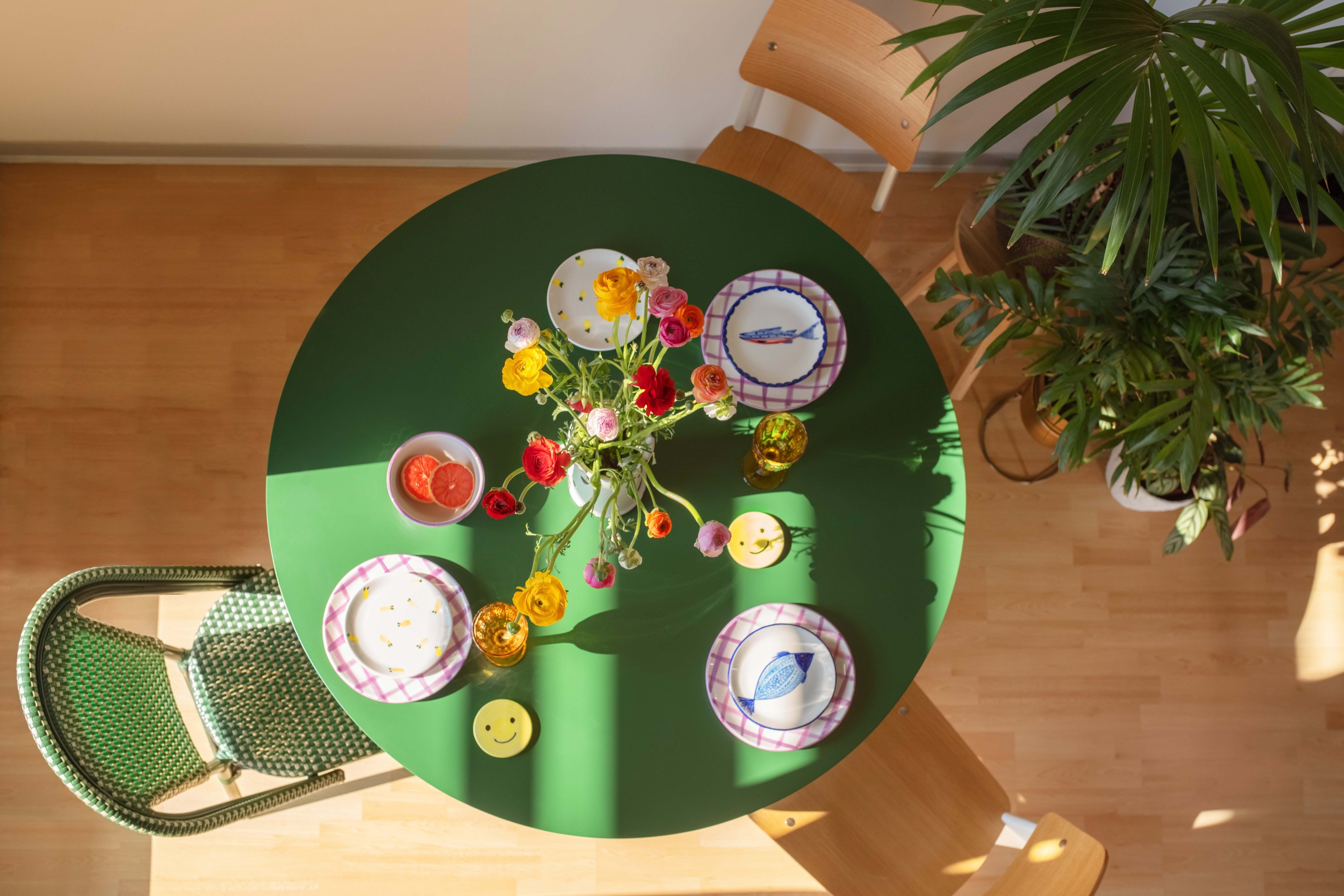 Mesa redonda comedor Matilda Cedar 120