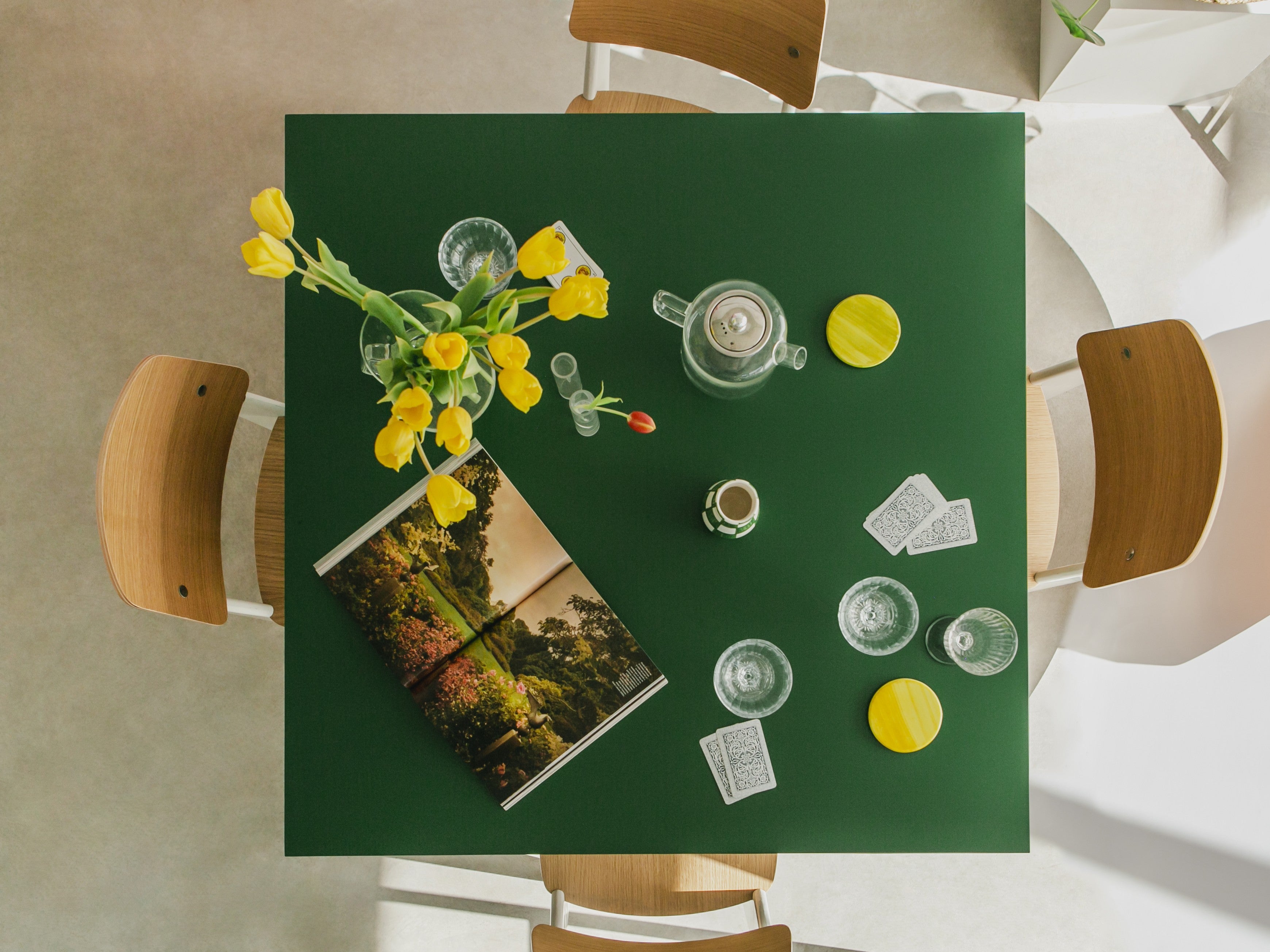 Mesa de comedor cuadrada Matilda Cedar 100x100